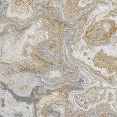 Abstract Marble texture. Fractal digital Art Background. High Resolution. Gray color marble texture with gold veins. Can be used for background or wallpaper