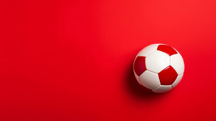 Red soccer ball