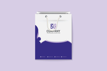 Professional and modern corporate shopping bag template