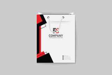 Professional and modern corporate shopping bag template
