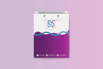Professional and modern corporate shopping bag template