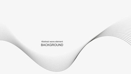 Abstract design smooth wave line background, vector illustration dynamic motion flow graphic. motion light shape curve. banner template cover wavy.