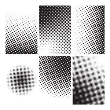 balck and white halftone effect