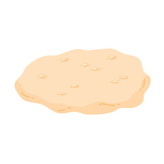 Naan Bread Pakistani and Indian Food Illustration