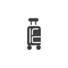 Luggage bag vector icon