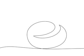  Round bread. One line