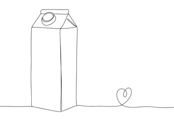 Package. Milk. One line