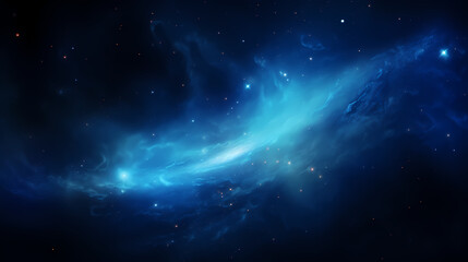 Fototapeta na wymiar Blue spiral galaxy background,PPT background