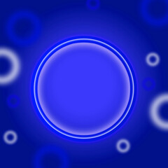 blue neon light background with bubbles