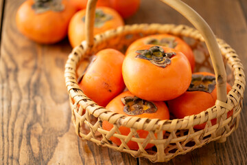 Kaki,the Japanese persimmon fruit.
Popular autumn fruit.
