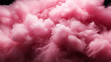 Fototapeta premium Black and pink cotton candy background. Candy floss texture. Generative AI