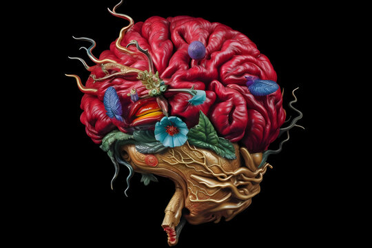 anatomy of a brain. 