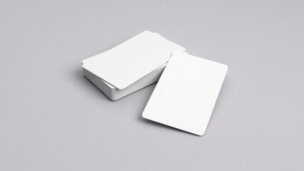 Simple Blank rendering of business card images for mockup 