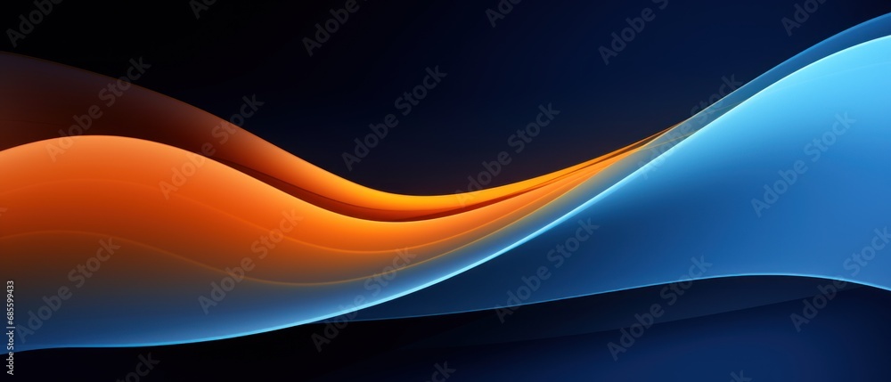 Poster dynamic abstract waves background wallpaper ai generated image