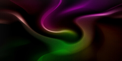 Green pink yellow brown wide pattern. Blurred rainbow grainy background. Multicolored website banner, desktop, template, gradient. For the design of holidays, Christmas, New Year, Valentine, Halloween