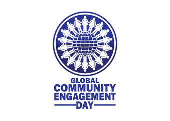 Global Community Engagement Day. Vector illustration. Modern Background for poster, banner, greeting card.