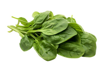 Nutrient Rich Spinach Isolated on transparent background