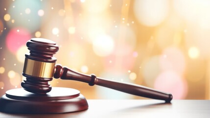 Gavel in Bokeh Effects