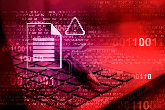 security awareness ,transfer file  warning alert , cyber crime embed threats within file