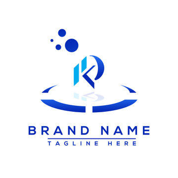 Letter KD blue Professional logo for all kinds of business