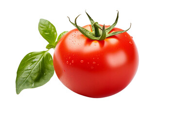 Ripe Red Tomato Isolated on transparent background