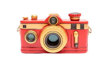 Miniature Toy Camera Snapshot Fun Isolated on transparent background