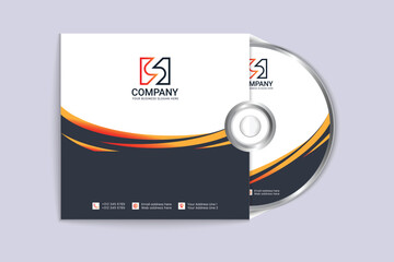 Obraz premium Professional and modern corporate CD cover and label template