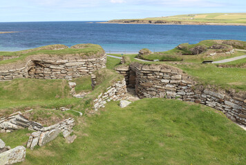 Skara Brae in Orkney, Neolithic settlement Scotland-