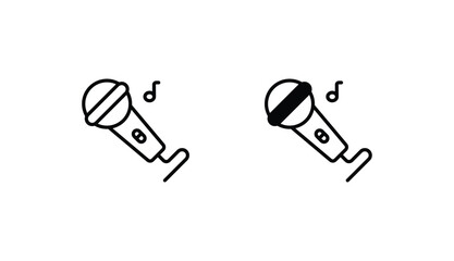 Micorophone icon design with white background stock illustration