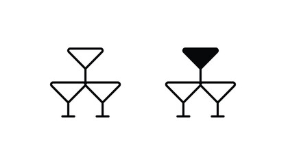 Drink icon design with white background stock illustration