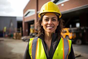 Female construction engineer