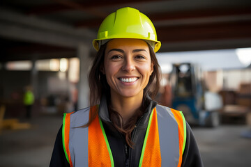 Female construction engineer