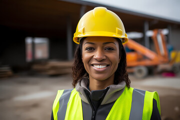 Female construction engineer