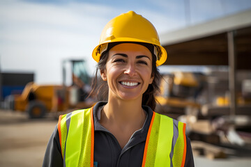 Female construction engineer