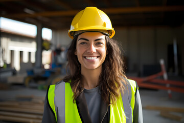 Female construction engineer