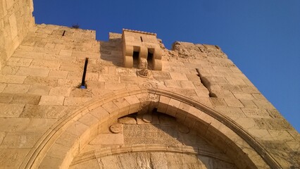 Gate to the old city in Jerusalem