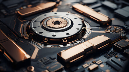 Obraz premium Tech Innovation: Futuristic Gadgets and Cutting-Edge Devices | Generative AI 