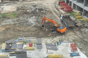  Arial view of construction area 