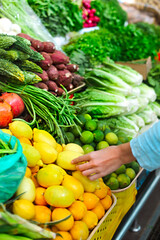 vegetables on stall
