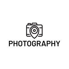 camera photography logo icon vector template isolated on white background