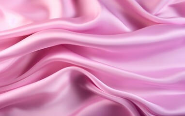 Obraz premium Smooth elegant pink silk or satin texture can use as wedding background. Luxurious background design