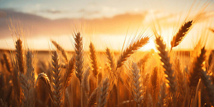 Campo de trigo al amanecer