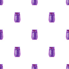 Canning vector illustration. Homemade food, preserved and sealed, testament to art canning The canning seamless pattern, journey transforms ingredients into jarred masterpieces Jars filled with canned