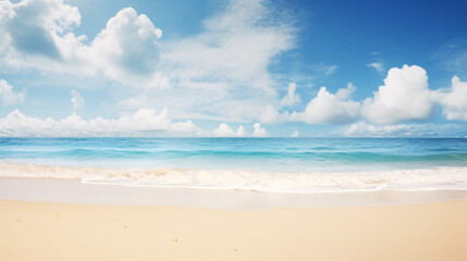 Fototapeta na wymiar Seaside Serenity Upper View Beach Background Image.