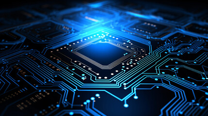 Futuristic circuit board concept