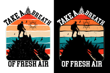 hiking print design sublimation hiking t-shirt design retro vintage hiking t-shirt design
