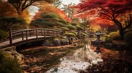 秋の日本庭園 | Japanese Garden in Autumn Generative AI