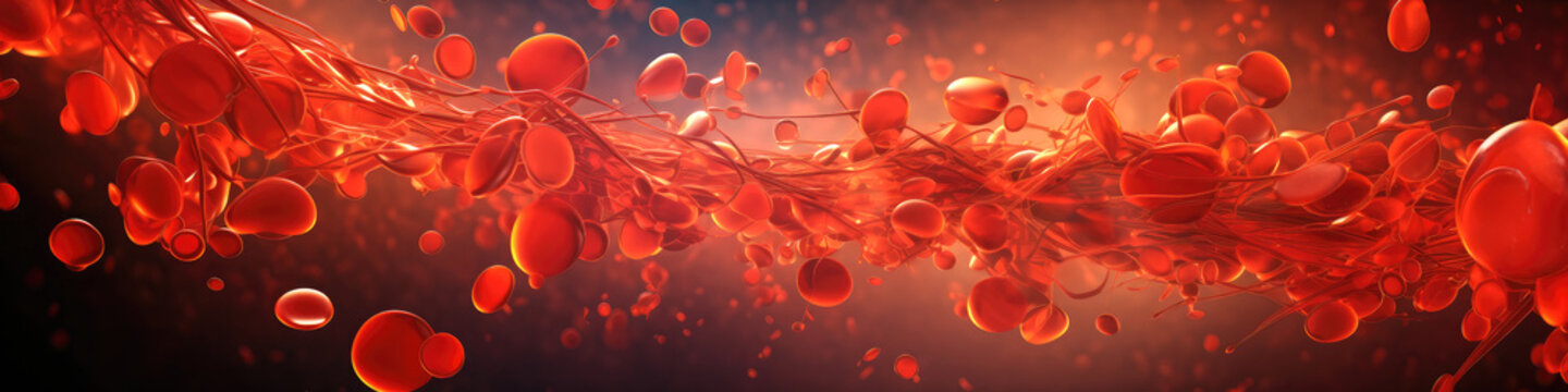 Blood cells illustration. 