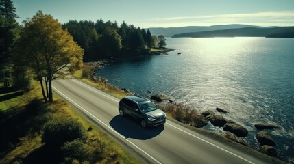 a car on the road