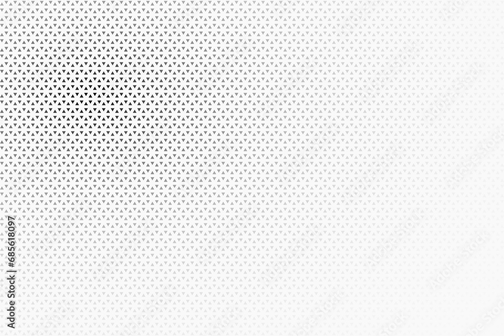 Poster polygonal halftone backdrop. abstract monochrome background of triangles.
